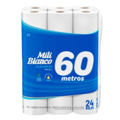 papel higienico folha simples 60m